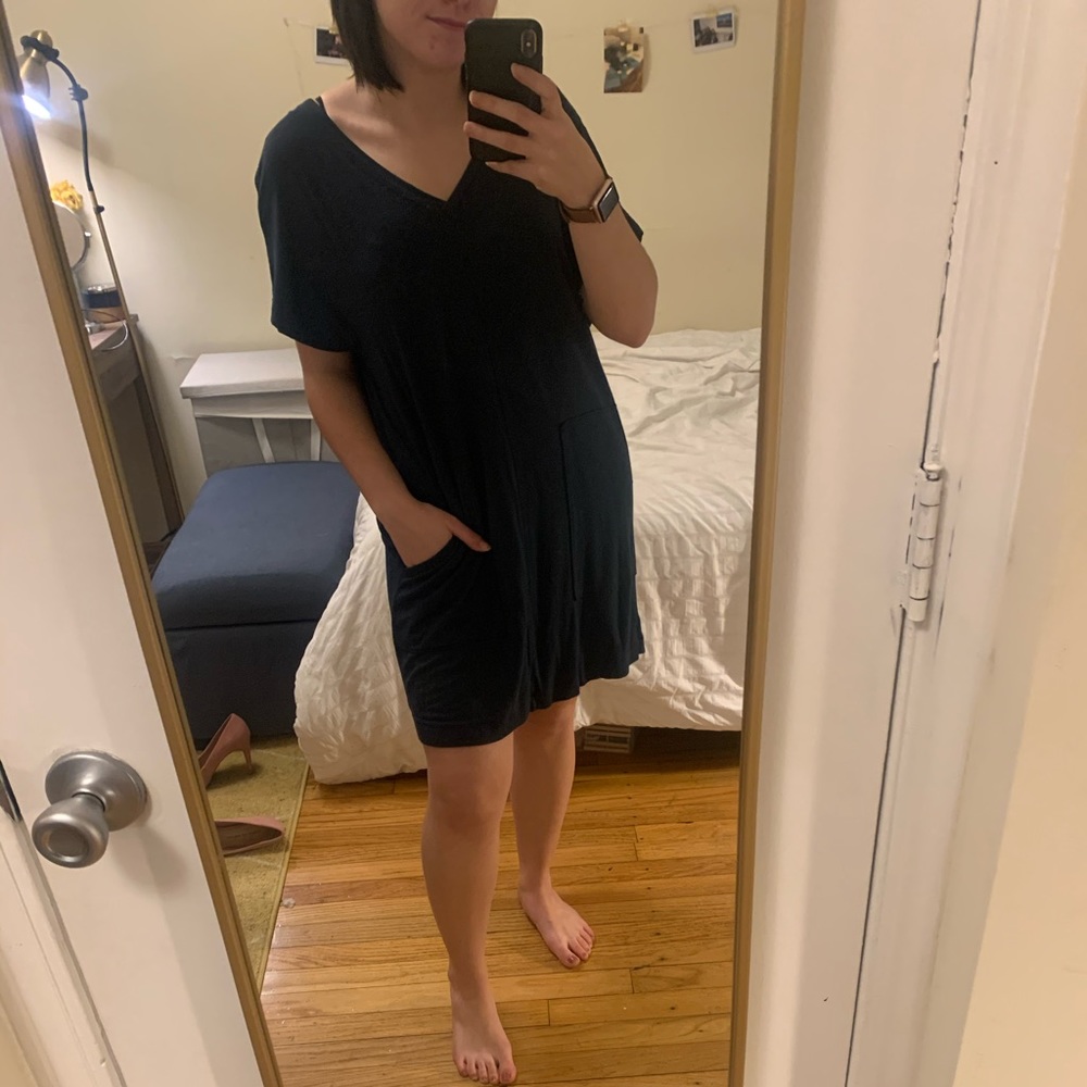 Navy oversized dress